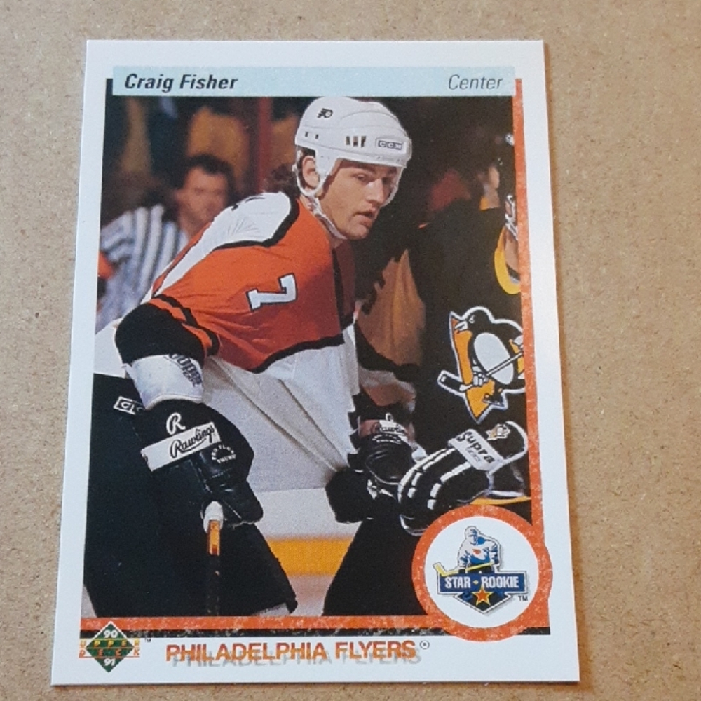 Craig Fisher Philadelphia Flyers Hockey Rookie Trading Card